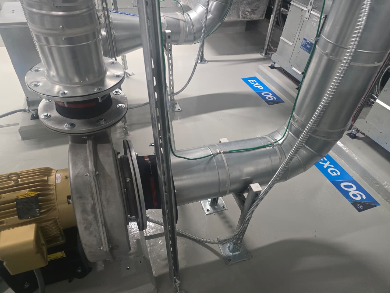 Ductería HVAC y sistema mecánico